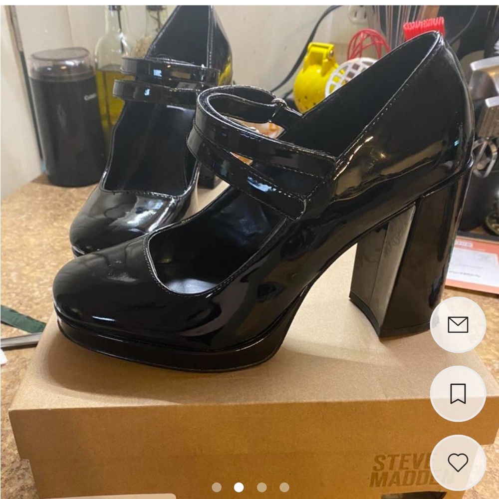 Steve Madden Twice Patent Leather Mary Janes